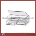 Manufacturer Tabletop Acrylic Gift/Makeup Chest with 2 Drawers and Lid